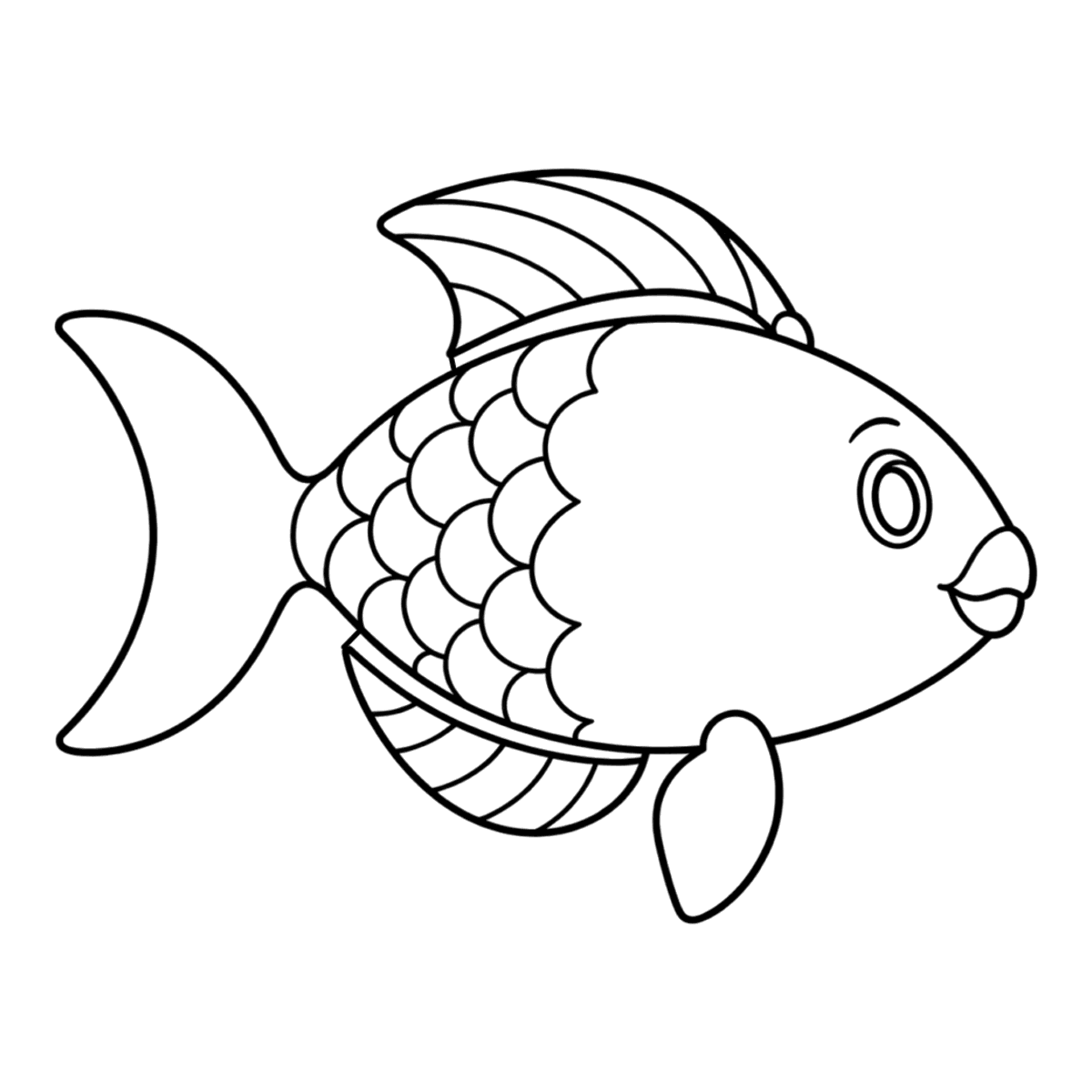 Parrotfish coloring page: a colorful parrotfish, ready to color